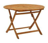 vidaXL Tavolo da Giardino Pieghevole 110 cm in Massello d'Acacia