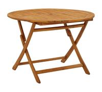 vidaXL Tavolo da Giardino Pieghevole 110 cm in Massello d'Acacia