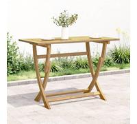vidaXL Tavolo da Giardino Pieghevole 110x55x75cm Legno Massello Acacia