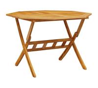 vidaXL Tavolo da Giardino Pieghevole Ø110x75cm Legno Massello d'Acacia, tavolo, tavolo pieghevole, tavolo da campeggio, tavolo da pranzo