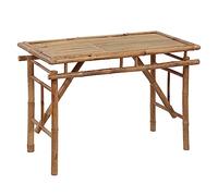 vidaXL Tavolo da Giardino Pieghevole 115x50x75 cm bambù