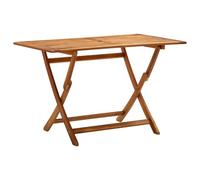 vidaXL Tavolo da Giardino Pieghevole 120x70x75 cm in Massello d'Acacia