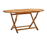vidaXL Tavolo da Giardino Pieghevole 160x85x75 cm Massello di Acacia