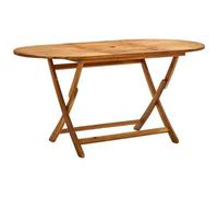 vidaXL Tavolo da Giardino Pieghevole 160x85x75 cm Massello di Acacia