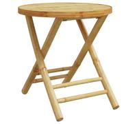 vidaXL Tavolo da Giardino Pieghevole Ø45x45 cm in bambù
