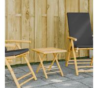 vidaXL Tavolo da Giardino Pieghevole 45x45x45 cm bambù