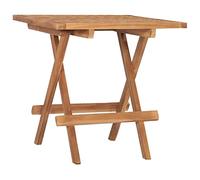 vidaXL Tavolo da Giardino Pieghevole 50x50x50 cm in Massello di Teak