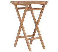 VIDAXL - Tavolo Da Giardino Pieghevole 60 Cm In Legno Massello Di Teak
