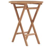 vidaXL Tavolo da Giardino Pieghevole 60x60x75 cm in Massello di Teak