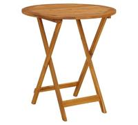 vidaXL Tavolo da Giardino Pieghevole 70 cm in Massello di Acacia