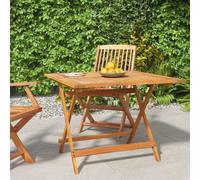 vidaXL Tavolo da Giardino Pieghevole 90x90x75 cm Legno Massello Acacia