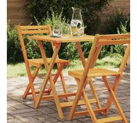 vidaXL Tavolo da Giardino Pieghevole Quadrato 60x60x72 cm Legno massello di Acacia