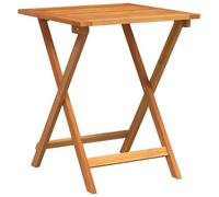 vidaXL Tavolo da Giardino Pieghevole Quadrato 60x60x72 cm Legno massello di Acacia