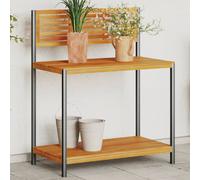 vidaXL Tavolo da Invasatura 90x50x110 cm in Legno Acacia e Acciaio