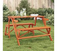 vidaXL Tavolo da Picnic con Panche in Legno Abete 2-in-1 Convertibile