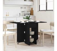 vidaXL Tavolo da pranzo 115 x 70 x 75 cm, legno di ingegneria, rovere nero, tavolo da pranzo rettangolare moderno regolabile, per casa, cucina, soggiorno, pratico e salvaspazio