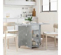 vidaXL Tavolo da pranzo 115 x 70 x 75 cm in legno di ingegneria grigio cemento, tavolo da pranzo rettangolare moderno regolabile, per casa, cucina, soggiorno, pratico e salvaspazio