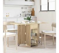 vidaXL Tavolo da pranzo 115 x 70 x 75 cm Legno di ingegneria Quercia Sonoma, Tavolo da pranzo rettangolare Moderno regolabile, per casa, cucina, soggiorno, pratico e salvaspazio
