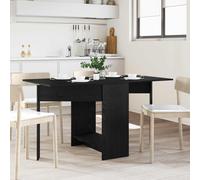 vidaXL Tavolo da pranzo 138 x 70 x 73,5 cm, legno di ingegneria, rovere nero, tavolo da pranzo rettangolare moderno, design estensibile, resistente all'acqua, pratico mobile per soggiorno, cucina