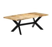 vidaXL Tavolo da pranzo 200x100x75 cm Legno di mango solido
