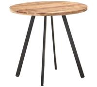 VIDAXL - Tavolo Da Pranzo 80 Cm In Legno Massello Di Acacia