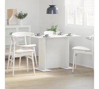 vidaXL Tavolo da pranzo Bianco 110 x 60 x 75 cm Legno multistrato
