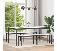 vidaXL Tavolo da pranzo Bianco 180 x 90 x 75 cm Pino massello, Tavolo da pranzo moderno in pino, arredamento contemporaneo per interni, gambe quadrate minimaliste per decorazioni stilose