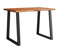 vidaXL Tavolo da Pranzo Bordi Vivi 110x70x75 cm Legno Massello Acacia