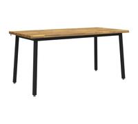 vidaXL Tavolo da pranzo con bordo vivo 140 x 90 x 75 cm Bianco
