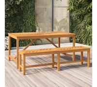 AX Tavolo Pranzo Marrone Acacia Tropicale Veranda 150x90x74cm Sala Garden 362241