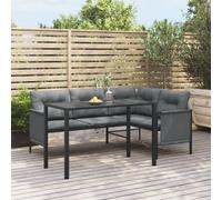 vidaXL Tavolo da Pranzo da Giardino Antracite 110x54x70 cm Acciaio
