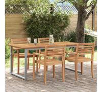 vidaXL Tavolo da Pranzo da Giardino Grigio 180 x 90 x 75 cm