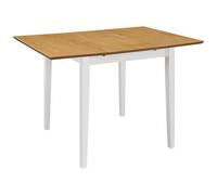 VIDAXL - Tavolo Da Pranzo Estensibile Bianco (80-120) x80x74 Cm In Mdf