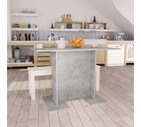 vidaXL Tavolo da Pranzo Grigio Cemento 110x60x75 cm Legno Multistrato