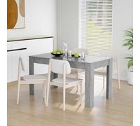 vidaXL Tavolo da Pranzo Grigio Cemento 140x74,5x76cm Legno Multistrato