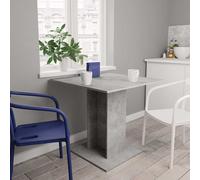 vidaXL Tavolo da Pranzo Grigio Cemento 80x80x75 cm Legno Multistrato