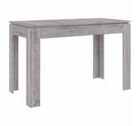 vidaXL Tavolo da Pranzo Grigio Sonoma 120x60x76 cm Legno Multistrato