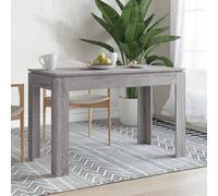 vidaXL Tavolo da Pranzo Grigio Sonoma 120x60x76 cm Legno Multistrato Aggiungete un tocco di stile minimalista e di fascino elegante alla vostra cucina o sala da pranzo con questo tavolo! Materiale di 