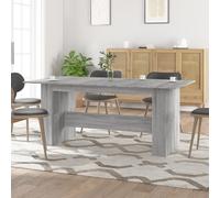 vidaXL Tavolo da Pranzo Grigio Sonoma 180x90x76 cm Legno Multistrato