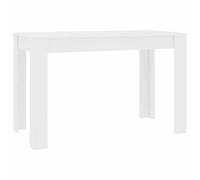 vidaXL Tavolo da Pranzo Elegante Moderno Robusto Resistente Stile Minimalista Liscio Tavola Arredo Salotto Cucina Bianco in Truciolato