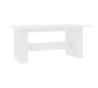 Tavolo da pranzo bianco 180x90x76 cm in legno multistrato