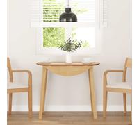 vidaXL Tavolo da Pranzo Naturale in Legno Massello di Hevea