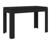 VIDAXL - Tavolo da Pranzo Nero 120x60x76 cm in Legno Multistrato