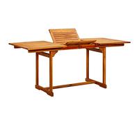 vidaXL Tavolo da Pranzo per Esterni (120-170) x80x75 cm in Legno Acacia