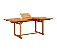 vidaXL Tavolo da Pranzo per Esterni (150-200)x100x75cm Massello Acacia
