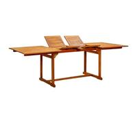 vidaXL Tavolo da Pranzo per Esterni (160-240) x100x75cm Massello Acacia