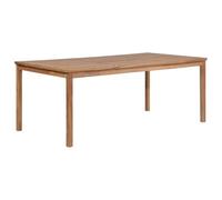vidaXL Tavolo da Pranzo per Esterni Arredo Giardino Tavolino per Patio Tavolinetto da Giardino Tavola da Esterni Legno Massello di Teak