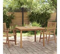 vidaXL Tavolo da Pranzo per Giardino 110x110x77 cm in Massello di Teak