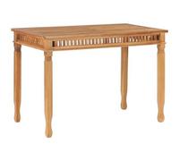 VIDAXL - Tavolo da Pranzo per Giardino 110x65x80 cm in Massello di Teak