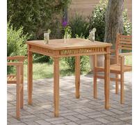vidaXL Tavolo da Pranzo per Giardino 80x80x80 cm in Massello di Teak